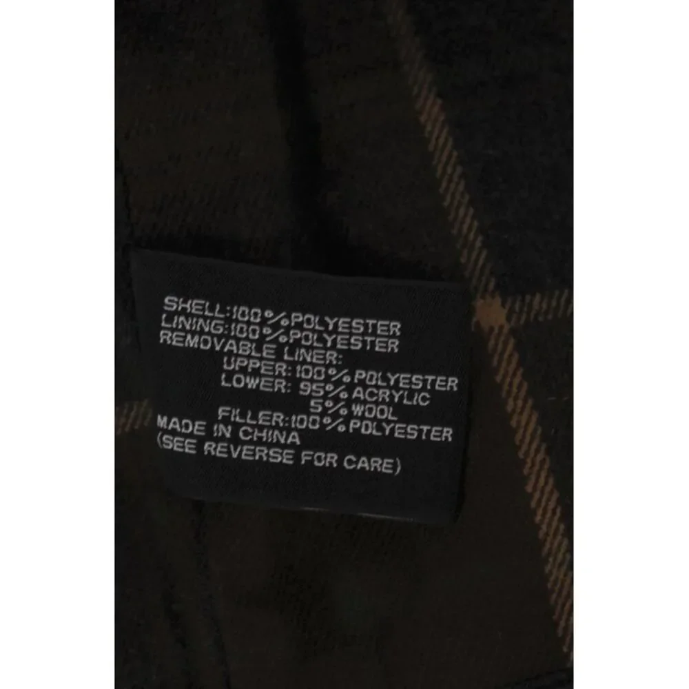 Jos. A. Bank Mens 3-in-1 Jacket Brown Polyester Zip Fall Size L